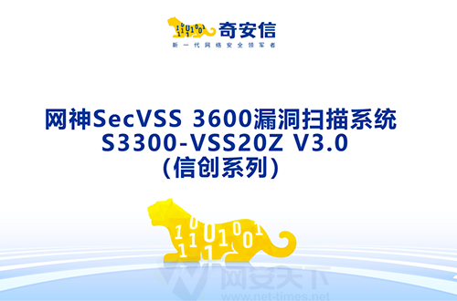 奇安信網神SecVSS 3600漏洞掃描系統(tǒng) S3300-VSS20Z V3.0（信創(chuàng)系列）